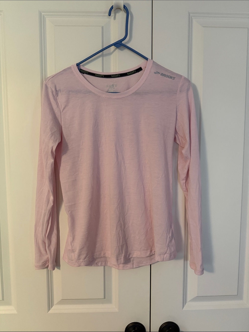 Brooks Pale Pink Long Sleeve Women's Tee